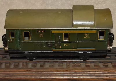 Prewar Marklin O Gauge - 18.5cm   1732/O Green Gepackwagen/Baggage - 1932-37 • $49.99