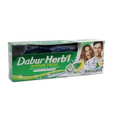 Dabur Herbal Intense Fresh Toothpaste  150gm Toothbrush Free • $15