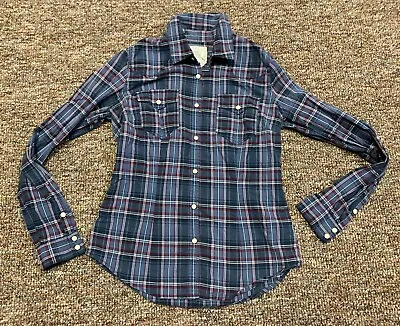 L.O.G.G. Label Of Graded Goods Pearl Snap Shirt Womens 6 Plaid Western  • $8.79