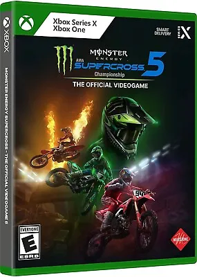 Monster Energy Supercross 5 Championship- XBOX SERIES X & XBOX ONE (NEW)! • $17.99