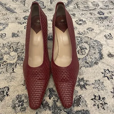 Mulberry High Heel Women’s Weaved Leather Court Shoes 41.5 • £50