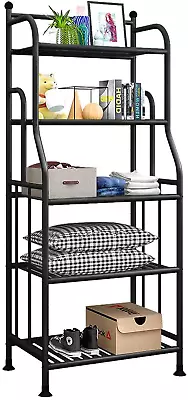 Metal Shelving Unit - 5 Tier Bakers Rack Storage Shelves Laundry Kitchen Bath • $66.72