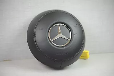 2019-2021 Mercedes Benz C Class C200 C300 Wheel Airbag Black Leather Base OEM • $299