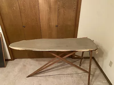 Antique Vintage Wooden Ironing Board With Beautiful Patina And Wear On It • $150