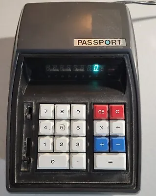 Vintage PASSPORT MODEL MARK 1 Rare Calculator Made In Japan Tested And Working • $36