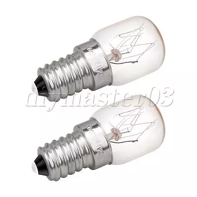 2PCS E14 15W 120V Oven Light Bulbs Microwave Light Bulbs Heat Resistant 4173175 • $8.05