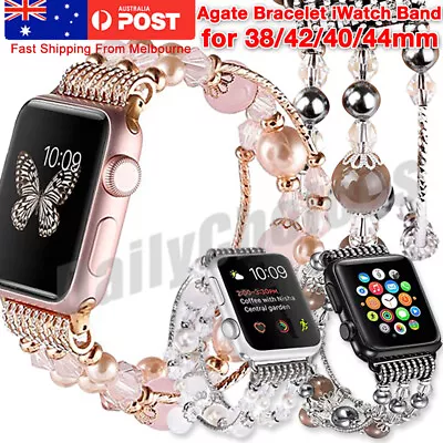 $11.79 • Buy For Apple Watch Series 1 2 3 4 5 6 7 Stainless Steel Bracelet IWatch Band Strap