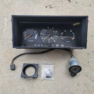 Volvo 240 Instrument Cluster 1981-1985 Tachometer Turbo GL Clock 242 244 245 • $400