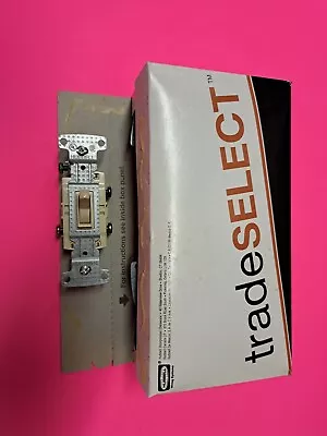 RSD315I TradeSelect Toggle Switch 3-Way Ivory 15A 120V Grounding 10/box  **New • $18