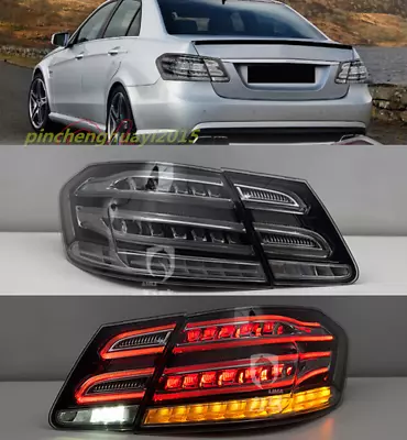 Tail Lights For Benz E-Class W212 2009-13 Passenger+Driver Rear Lamp Smoke Black • $509.39