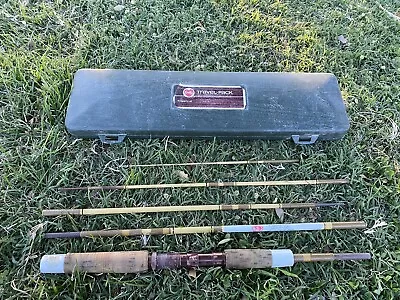 Vintage Berkley B5C 7' Buccaneer 5 PC Fly Fishing Rod Travel Pack Hard Case • $44.97