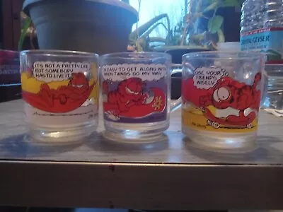 3 Vintage Garfield Mc'Donalds Glasses • $3