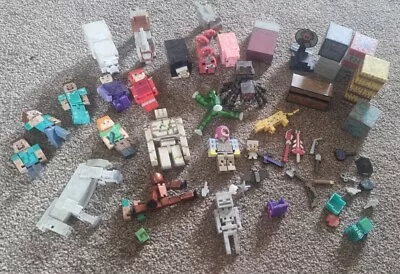 £24.99 • Buy Minecraft Toy Figures Bundle Enderman Horse Villager And Accessories Rare