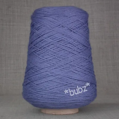 £16.95 • Buy BRITISH SOFT PURE WOOL DOUBLE KNITTING YARN 400g CONE VIOLET PURPLE DK HAND KNIT