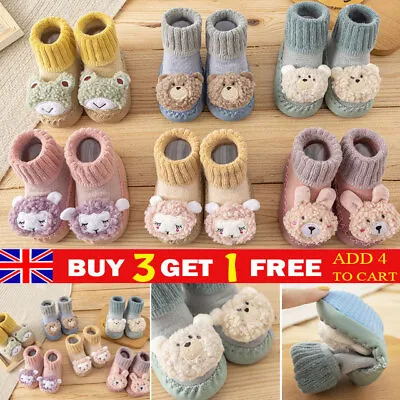 £4.32 • Buy Bed Shoes Boots Soft Sole Baby Crib Indoor Anti-slip Toddler Slippers Socks