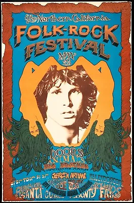 0657 Vintage Music Poster Art - Northern California Folk-Rock Festival • £6.99