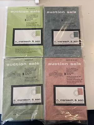 Lot Of 4 R Maresch & Sons Stamp Auction Catalogs 1998-99 Canada US Foreign • $7.20