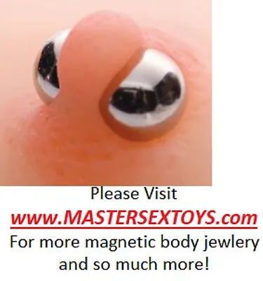 Magnus XL Ultra Powerful Magnetic Orbs Extra Large Nipple Clip On M F Genitals ! • $21.95