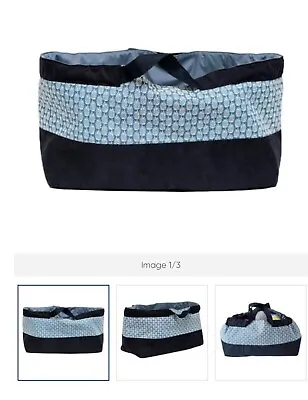 Korbond Blue Fern Fine Corduroy Craft Bag - Brand New • £3