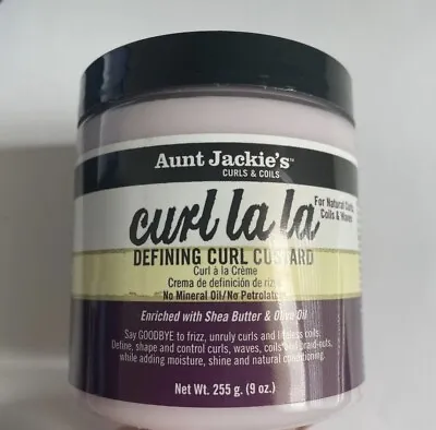  Aunt Jackie's Curl La La Defining Curl Custard W/Shea Butter*Olive Oil 9 Oz. • $11.69