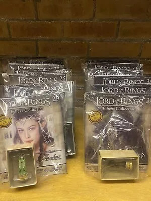 Brand New Job Lot Unopened Lord Of The Rings Collectors Chess Set Magazines • £140