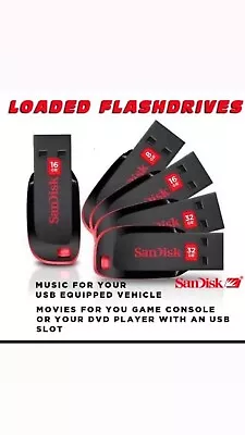 Flash Drive Loaded With Music • $48