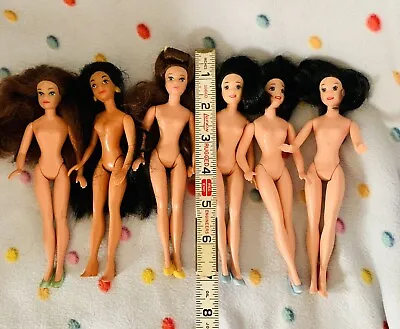 Vtg Disney Princess Collection Dolls 6.5”Nude *No Musical Boxes 90s 3 W/No Holes • $11