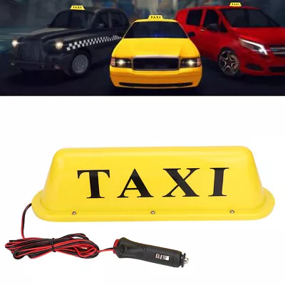 12V LED Magnetic Taxi Sign Roof Top Car Super Bright Light Lamp With Cigar • $24.34