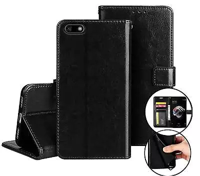 Huawei Y5 2018 / Y5 Prime 2018 Fine Leather Wallet Case Id Cash Compartment • $7.50