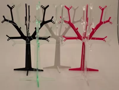 £14.44 • Buy Acrylic Jewellery Tree Jewellery Holder Earring Stand Necklace Display Bracelet