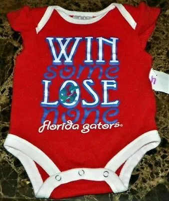  NEW  Florida Gators NCAA ~ JERSEY INFANT CREEPER BODYSUIT ~ Toddler NB 3M Win • $10.95