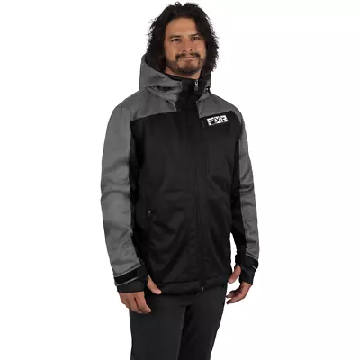 Open Box FXR Men's Renegade Snowmobile Softshell Jacket Black Grey Heather - 2XL • $58.79