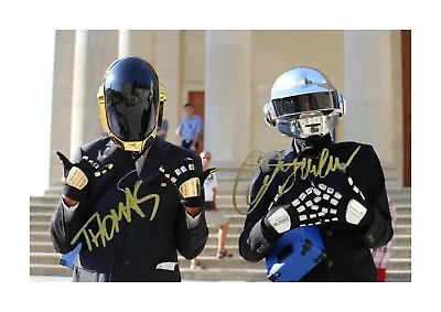 Daft Punk (2) A4 Signed Photograph Picture Poster. Choice Of Frame. • $10.25