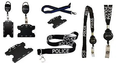 £3.99 • Buy POLICE Printed  High Quality Lanyards / Badge Reels  / Card Holders