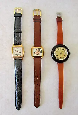 Vintage Watches: Disney Mickey Mouse Fossil & Chalet • $30