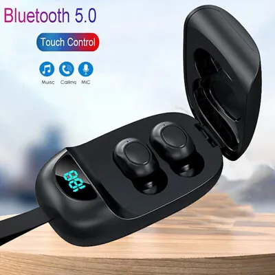 TWS Earphones Bluetooth 5.1 Ear Buds Wireless Headphones In-Ear Headset Sport • £9.99