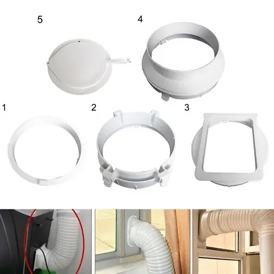 $18.10 • Buy 15CM Portable Air-Conditioner Window Kit Plate Exhaust Duct Pipe Hose Interface