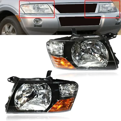For Mitsubishi Pajero Montero L & R Set Headlights Head Lights Lamps 2000-2006 • $143.45