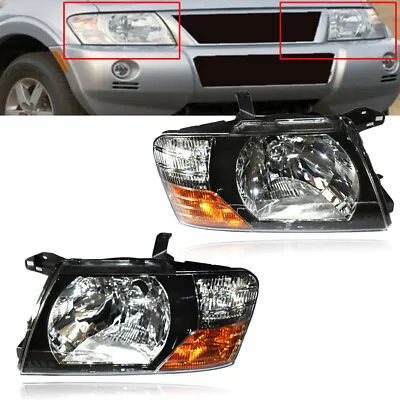 L&R Set Headlights Head Lamps Lights For 2000-2006 Mitsubishi Pajero Montero 4Dr • $162.63