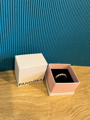 $60 • Buy Pandora Sparkling Row Eternity Ring In Rose Gold