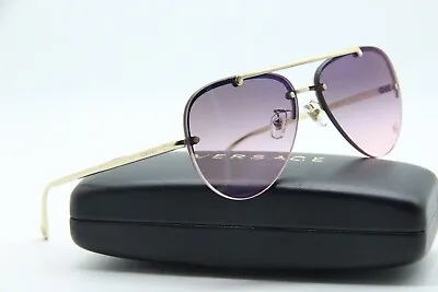 New Versace Mod. 2231 1252/h9 Gold Authentic Sunglasses W/ Case 60-14 • $146.85