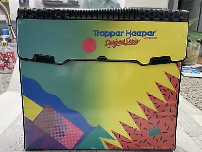 1989 Rad Mead Trapper Keeper Designer Series Binder Abstract Original Folders! • $59.99