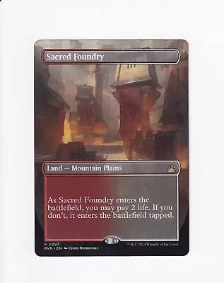 Magic The Gathering Mtg Ravnica Remastered Sacred Foundry Borderless • $17.50