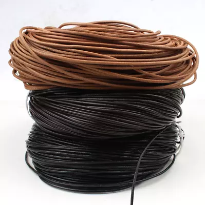 1mm2mm3mm4mm5mmReal Genuine Craft Jewellery Leather String Cord Lace Thong • £2.38