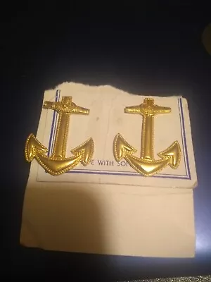 US Military Gold Color Anchor Pins (23-579) • $2.99