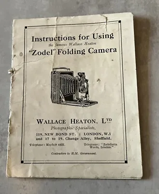 Wallace Heaton  Zodel  Folding Camera - Instructions (E12) • £12.99