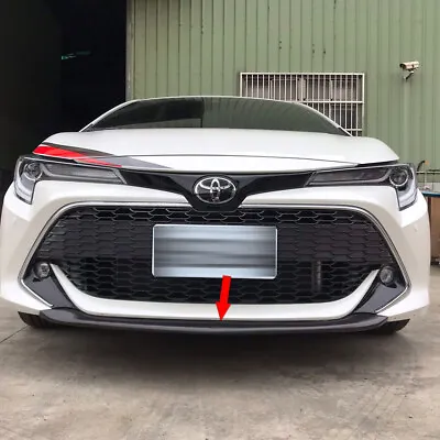 Glossy Black For Toyota Auris E210 5DR Hatchback Front Bumper Middle Spoiler FRP • $328.90