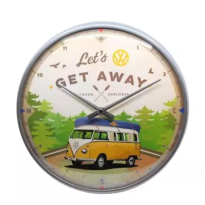 Nostalgic-Art - Retro Wall Kitchen Clock Ø 12  Analog Battery - VW Bulli #3 • $54.95