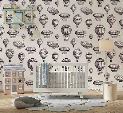 3D Hot Air Balloon Vector Wallpaper Wall Mural Removable Self-adhesive 40 • $225.25