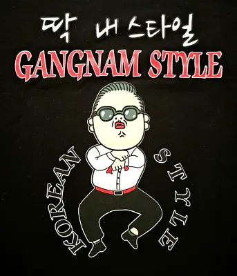 UNIREX Korean Style Gangnam Style Black T-Shirt XL / XXL READ • $18.95